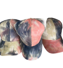 Load image into Gallery viewer, TIE- DYE UNISEX PINK BASEBALL CAP