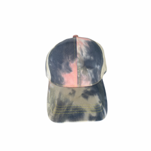 Load image into Gallery viewer, TIE- DYE UNISEX PINK BASEBALL CAP